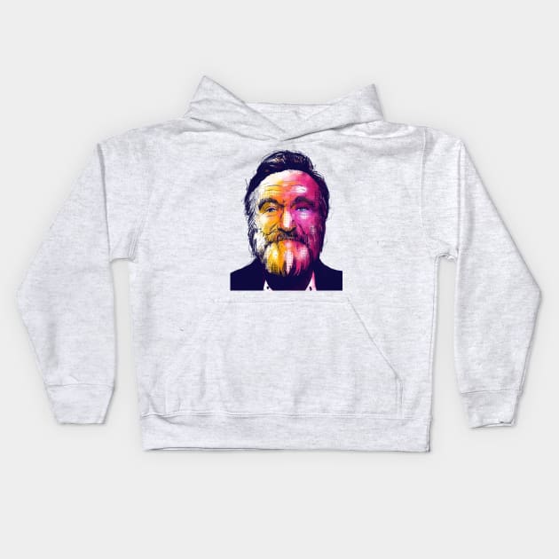 Robin Williams Tribute Kids Hoodie by JuicyCreations